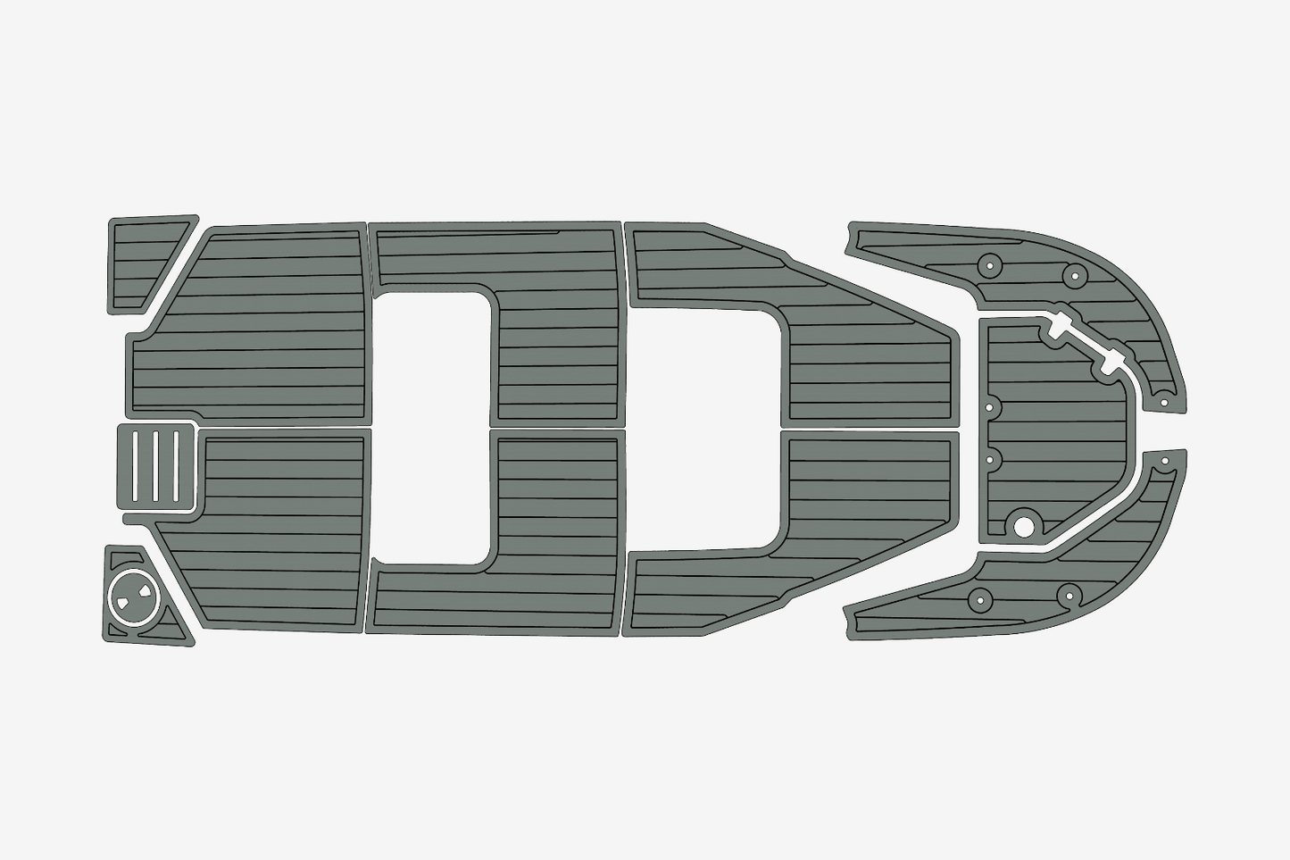 2021 Boston Whaler 150 Montauk Anti-slip Custom EVA marine deck flooring