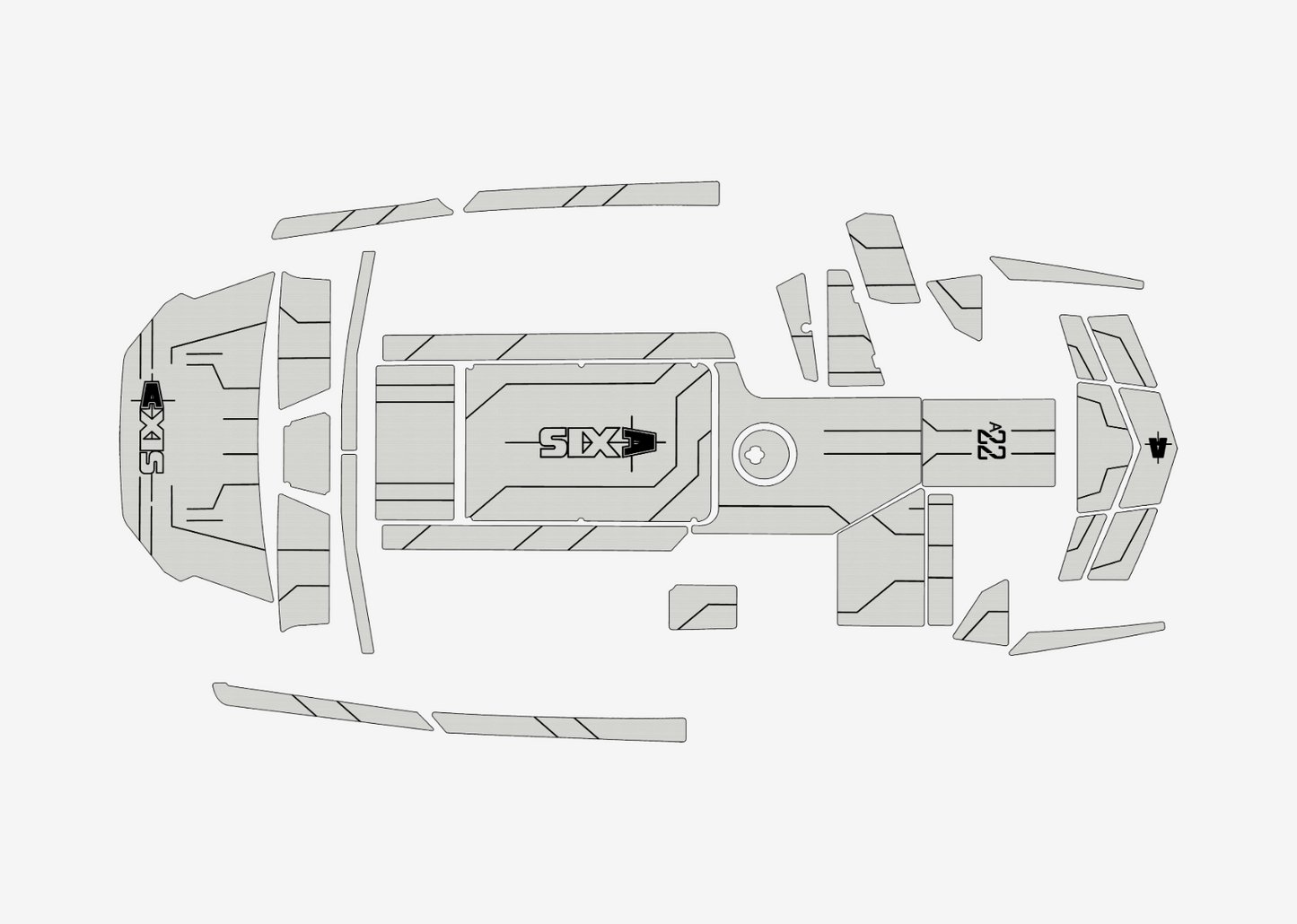 2019 AXIS A22 Marine teak deck EVA Foam Boat flooring