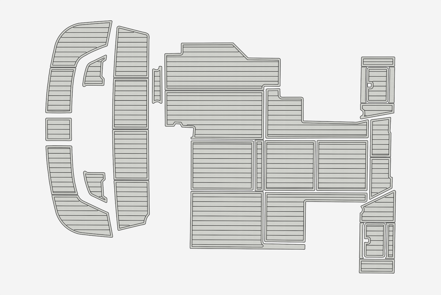 1992-1999 Sea Ray 400 Express Cruiser Cockpit Swim platform 1/4"6mm EVA floor