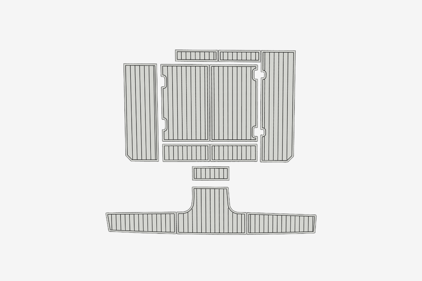 1994 Mainship 40 Sedan Bridge Cockpit Swim platform 1/4"6mm EVA Foam faux floor