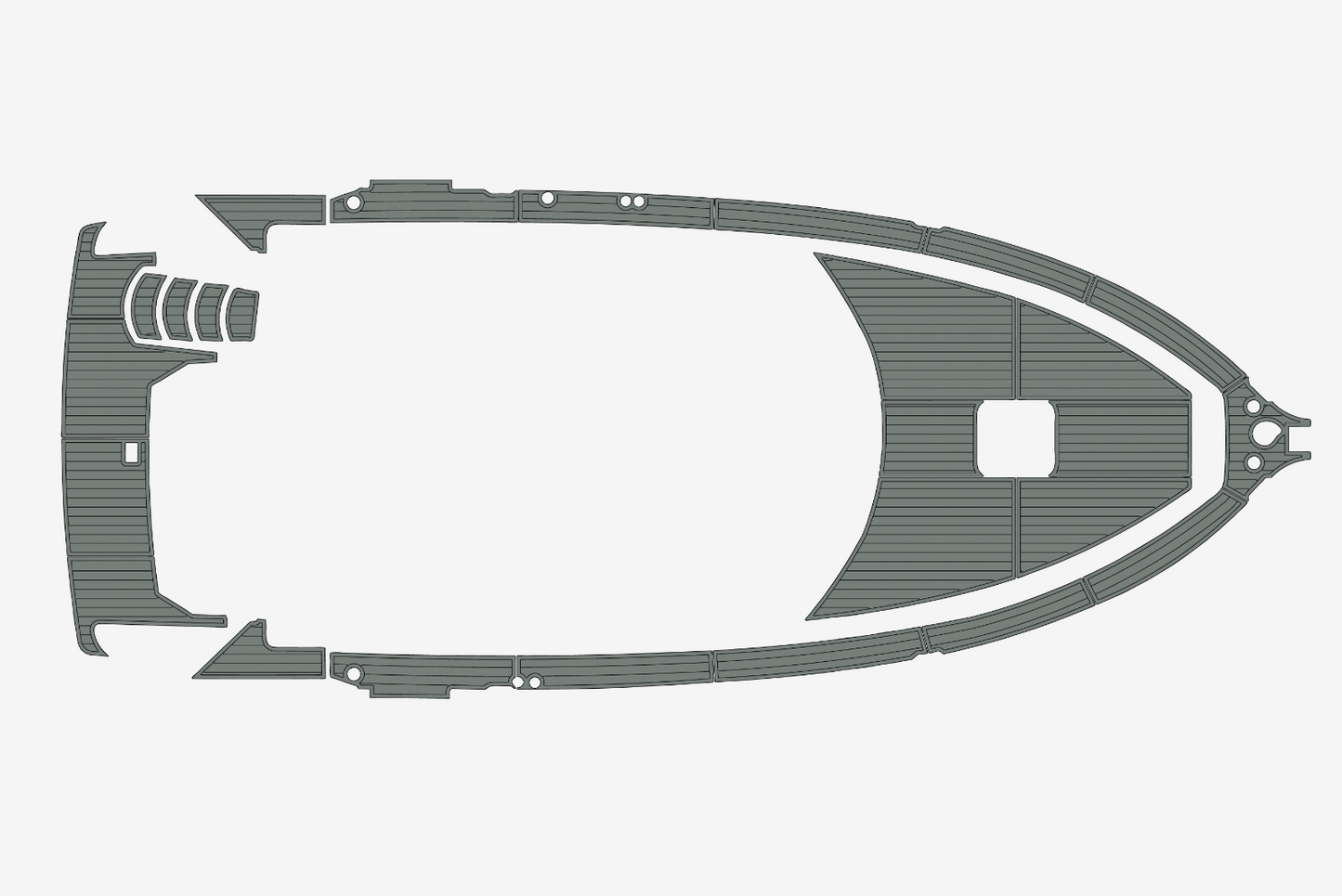 1997-1998 Carver MY 355 Swim platform bow 1/4"6mm EVA Foam carpet marine floor