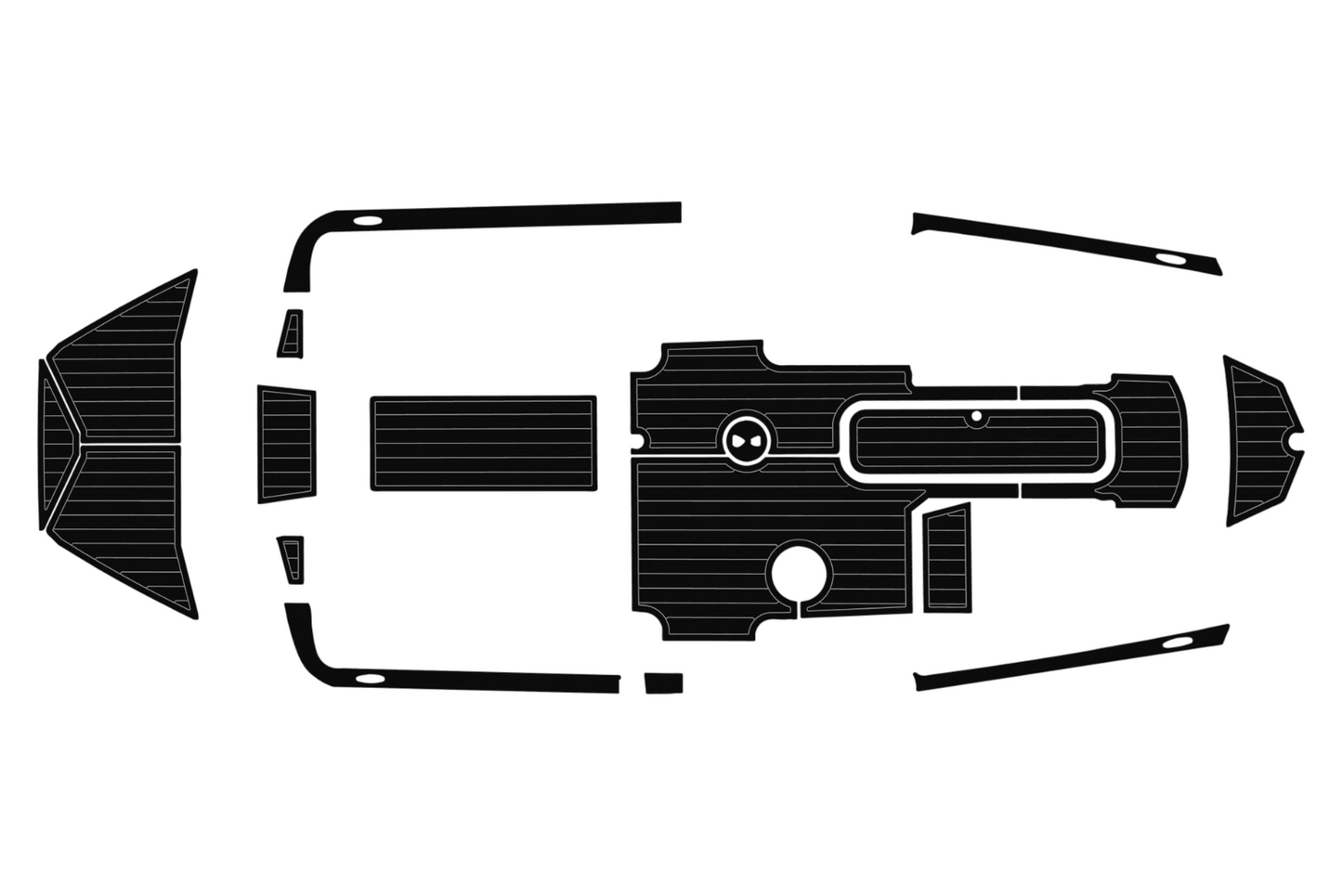 2019-2023 Bayliner HeyDay WT2DC Cockpit Swim platform Bow 1/4"6mm EVA foam floor