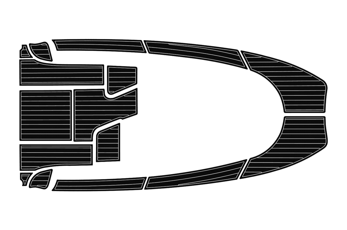 2004-2009 Aquador 23 WA Cockpit Swim platform bow 1/4"6mm EVA foam faux floor