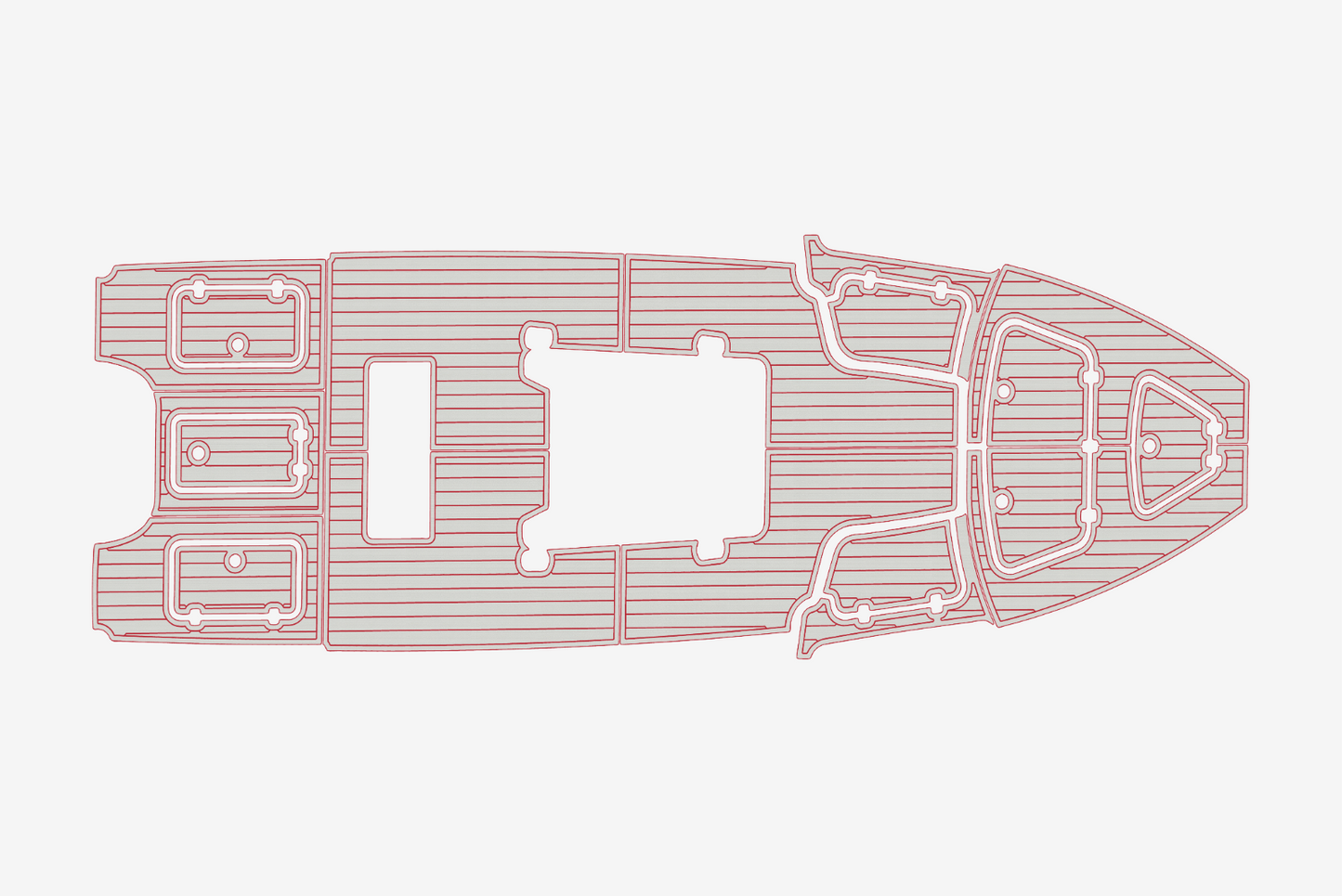 2017-2020 Gause Built Cockpit 1/4"6mm EVA Foam carpet marine MAT floor
