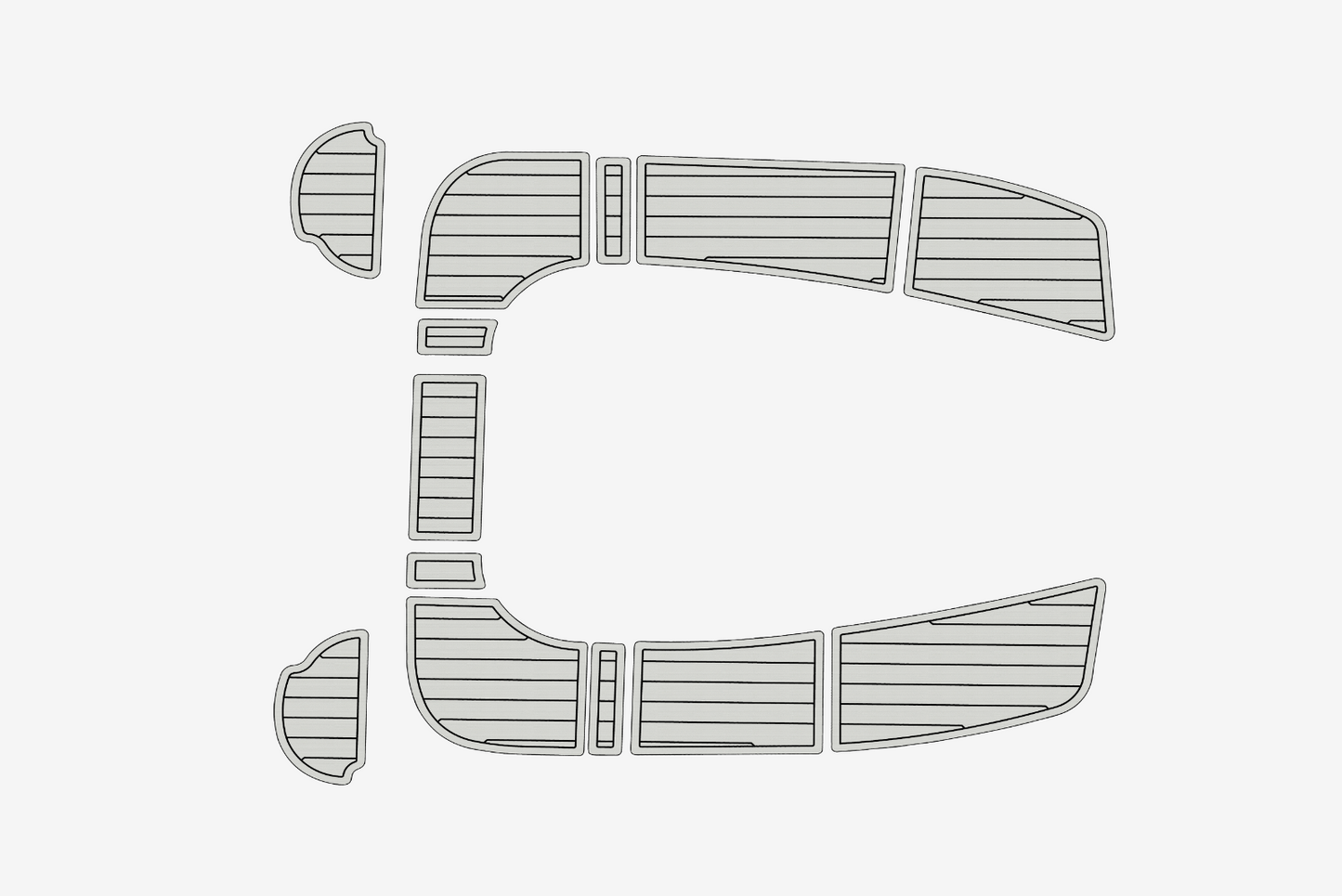 2004-2009 Hunter 36 Cockpit Swim platform 1/4"6mm EVA Foam floor