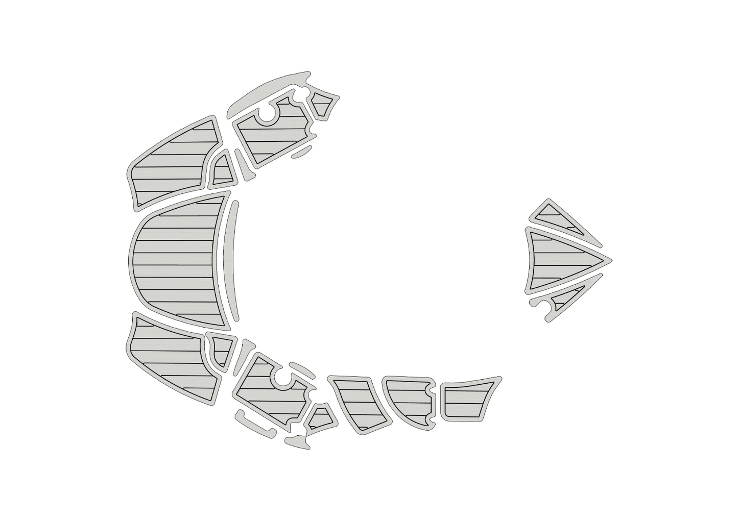 2008-2011 Azure 298 Swim platform bow 1/4"6mm EVA foam faux floor