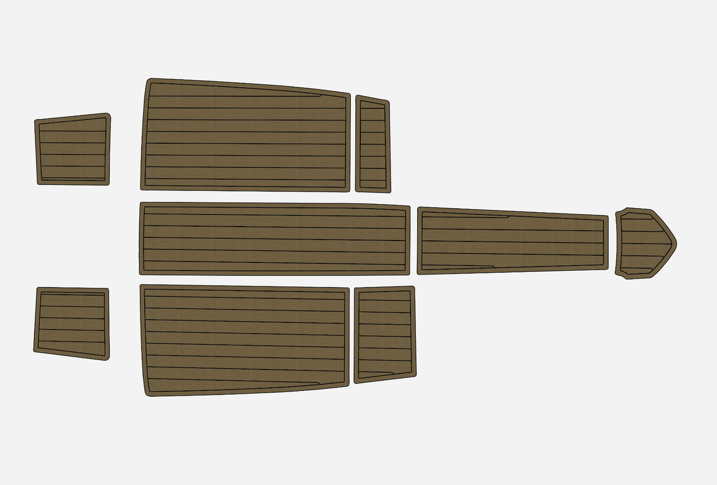 2008-2017 Bella 530 EXCEL Marine teak deck EVA Foam Boat fuax foam mat flooring