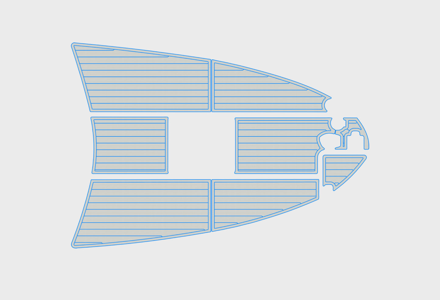 1997-2000 sea ray 270 Sundancer Bow 1/4"6mm EVA foam faux mat floor
