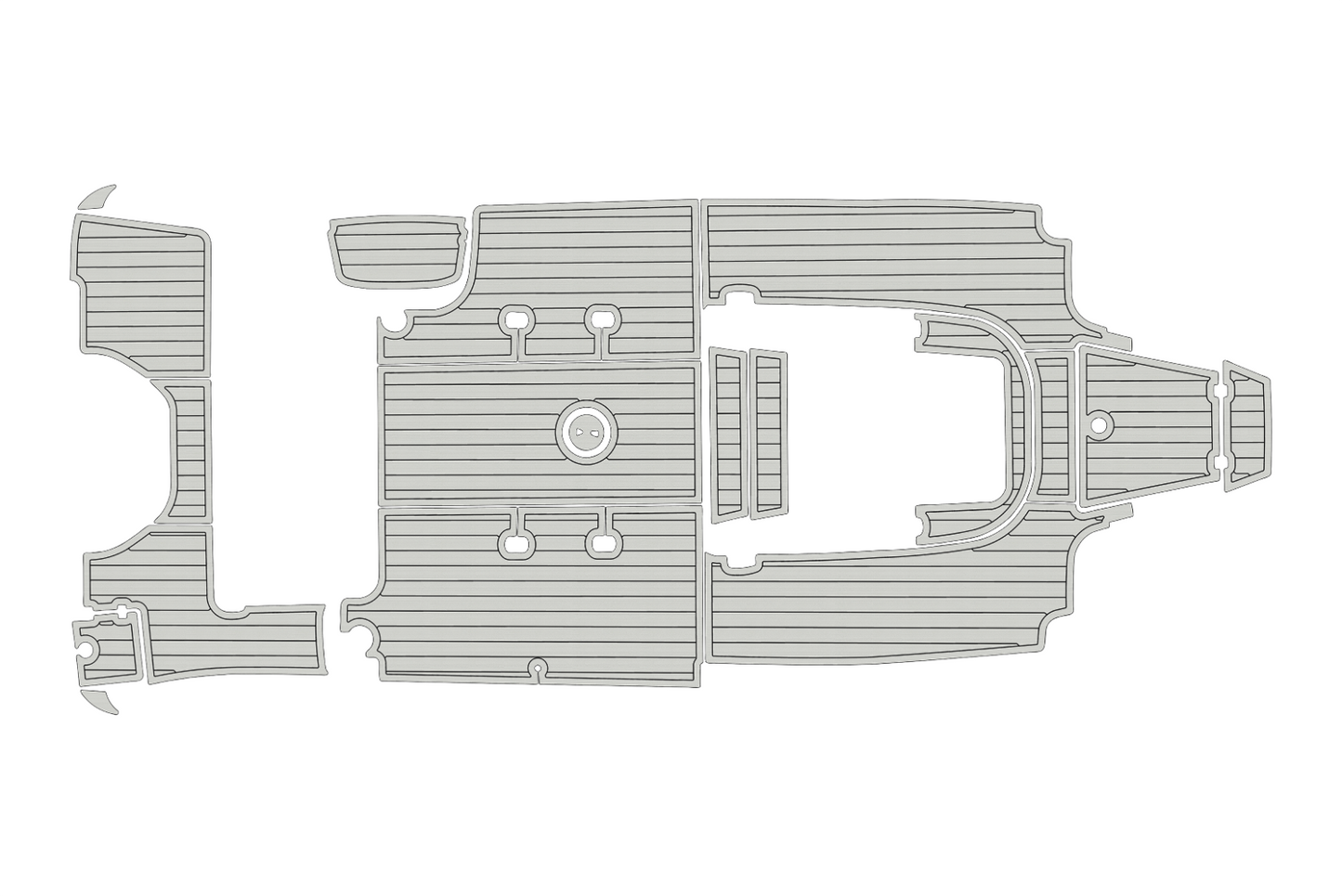 2019-2023 Robalo 242 Explorer Cockpit Swim platform 1/4"6mm EVA Faux foam floor