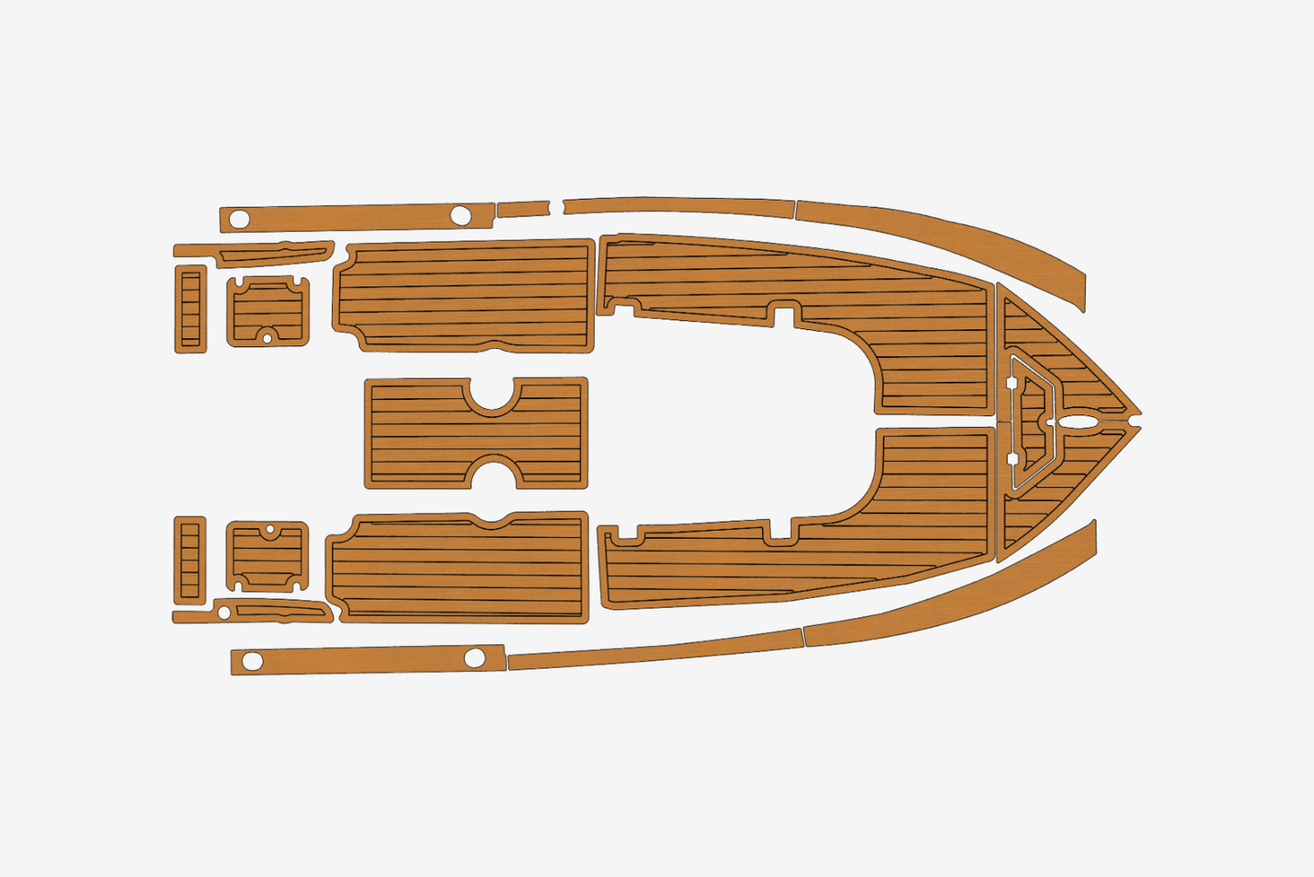 2004 Sea Pro 220 CC Marine teak deck EVA Foam Boat flooring