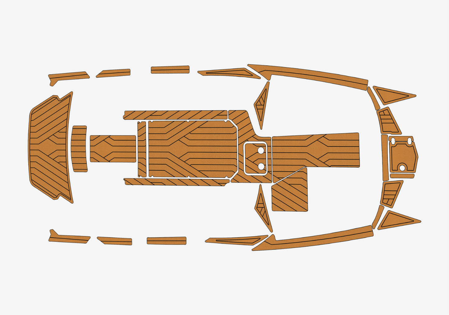 2017-2018 malibu 22 MXZ Cockpit Swim platform bow 1/4"6mm EVA Foam floor