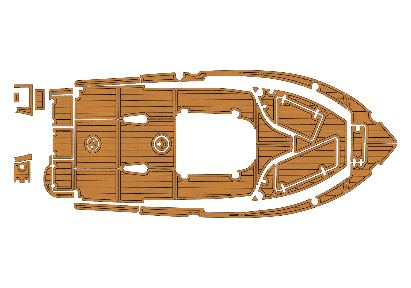 2020-2021 SEA HUNT 234 Ultra CC Cockpit Swim platform bow 1/4"6mm EVA Foam floor