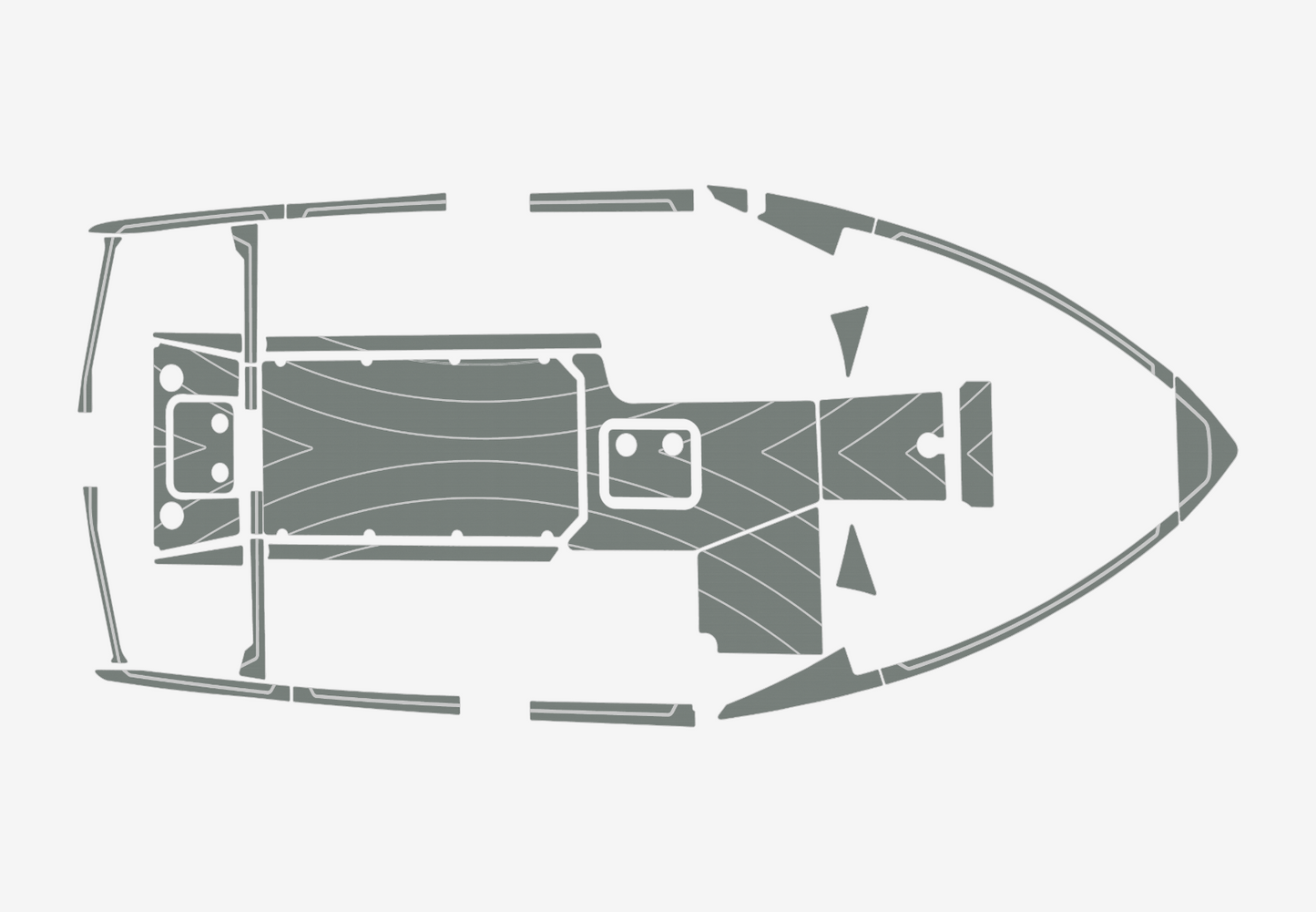 2021-2022 Malibu 23 lsv Wakesetter Cockpit Swim platform 1/4"6mm EVA Foam floor