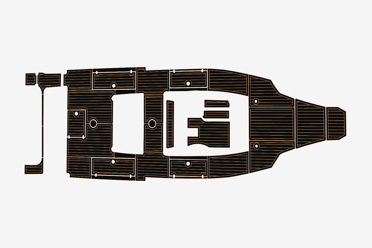2015 Cobia 34 Cockpit Swim platform 1/4"6mm EVA Foam carpet marine floor