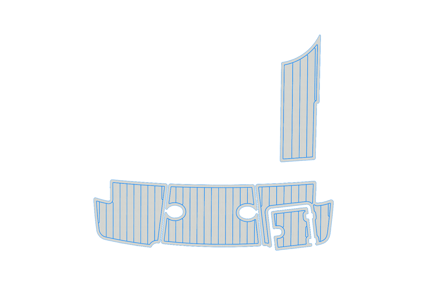 2019 CHAPARRAL 247 SSX Swim platform 1/4"6mm EVA foam faux mat floor