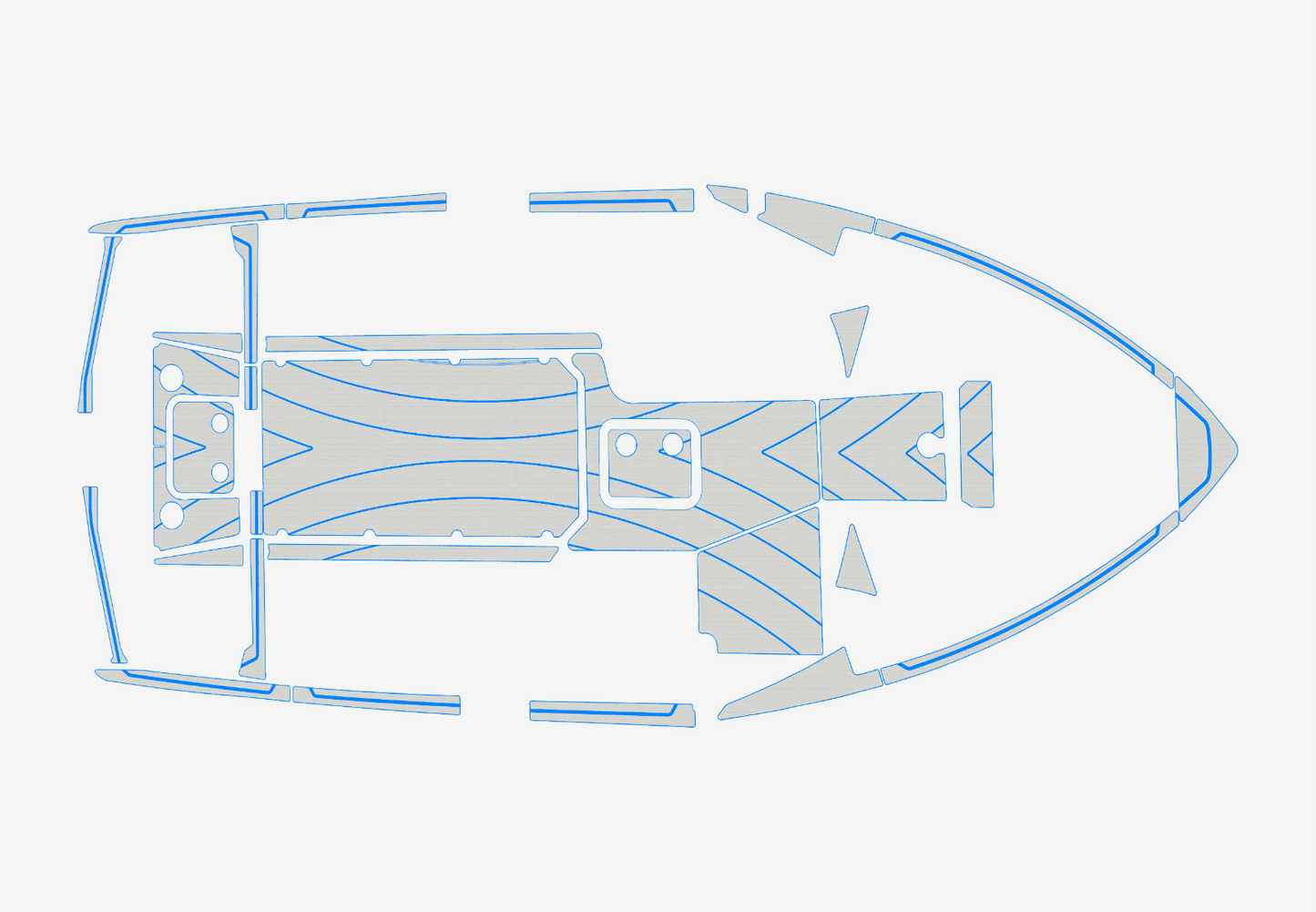 2021-2022 Malibu 23 lsv Wakesetter Cockpit Swim platform 1/4"6mm EVA Foam floor
