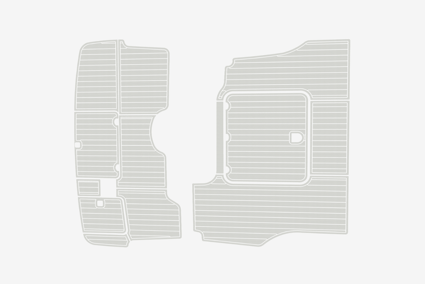 2000-2007 Cranchi 40 Atlantique Cockpit Swim platform 1/4"6mm EVA Foam mat floor