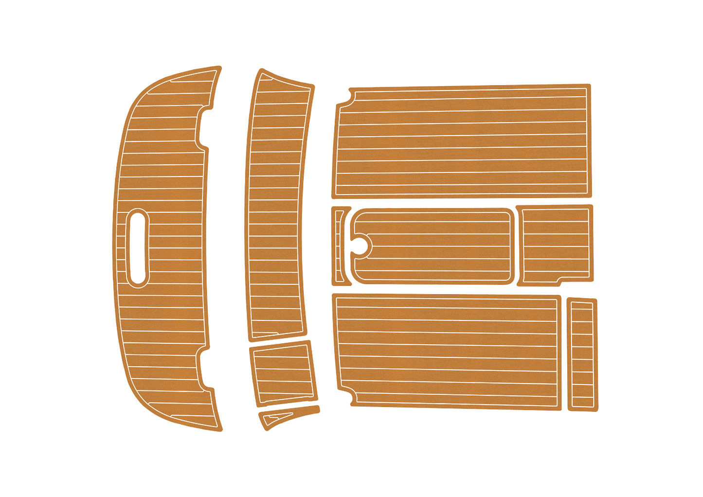 2010 Bayliner 652 Anti-slip mat Custom EVA marine deck flooring