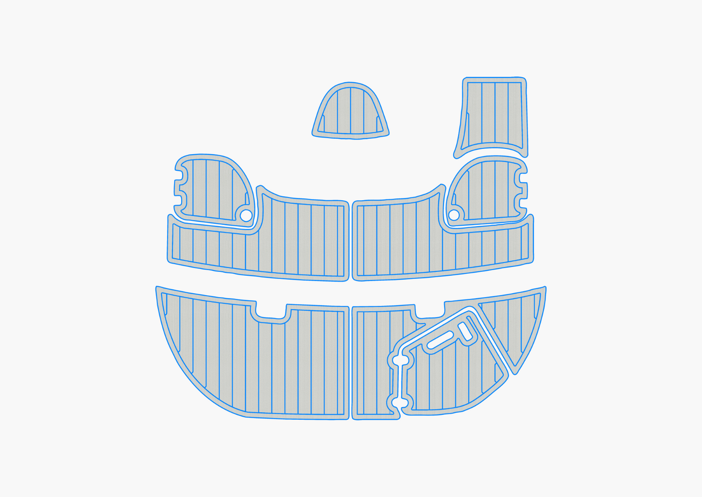 2005 TAHOE 234 Marine teak deck seadek EVA Foam Boat flooring