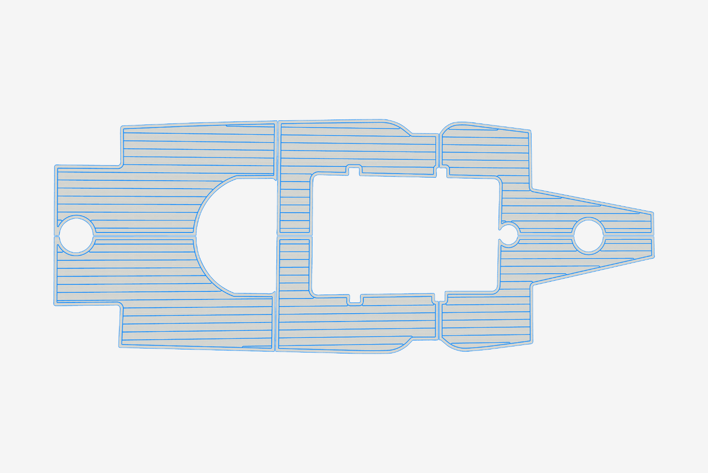 2016 Dusky XF 278 Cockpit 1/4"6mm EVA Foam carpet marine floor