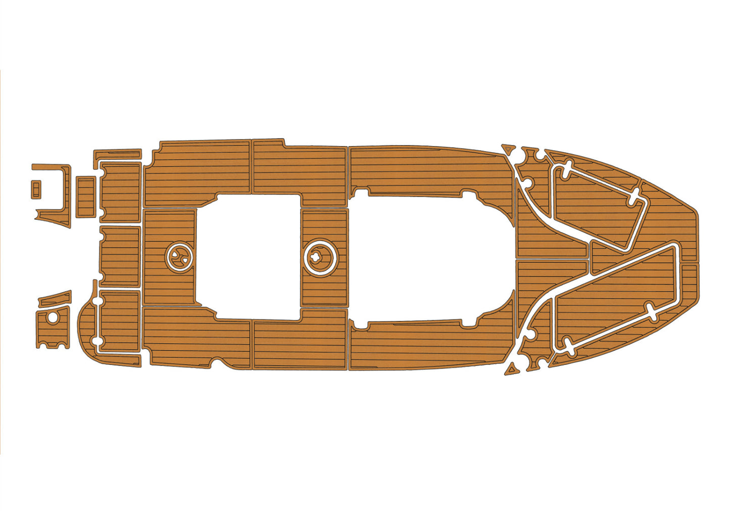 2014-2019 Sea Hunt 235 Ultra Cockpit Swim platform 1/4"6mm EVA Foam floor