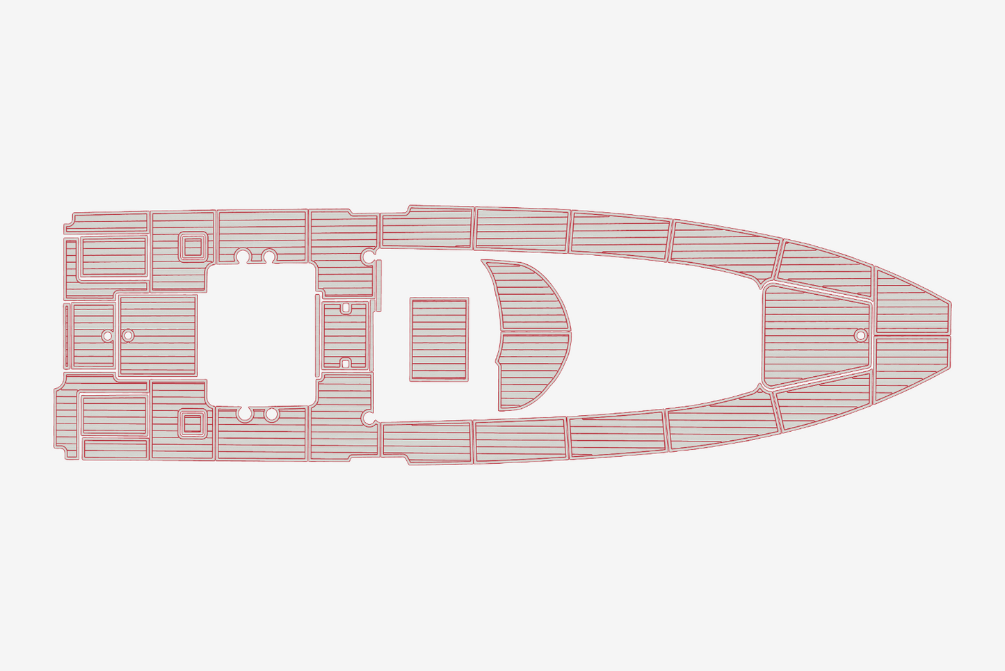2022 Contender 39 FA Cockpit 1/4"6mm EVA Foam carpet marine faux mat floor
