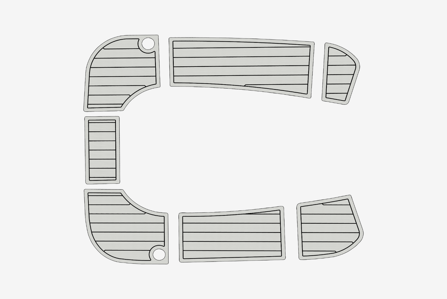 2004-2009 Hunter 33 Cockpit 1/4"6mm EVA Foam carpet marine floor