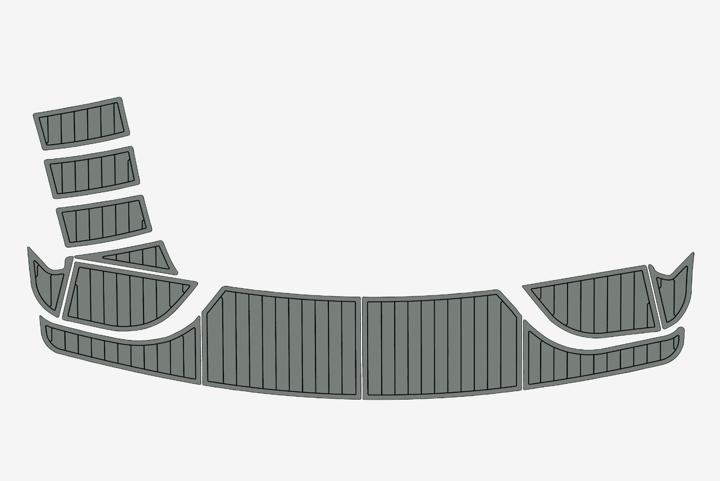 1996 Mainship 37 Cockpit Swim platform 1/4"6mm EVA Foam floor