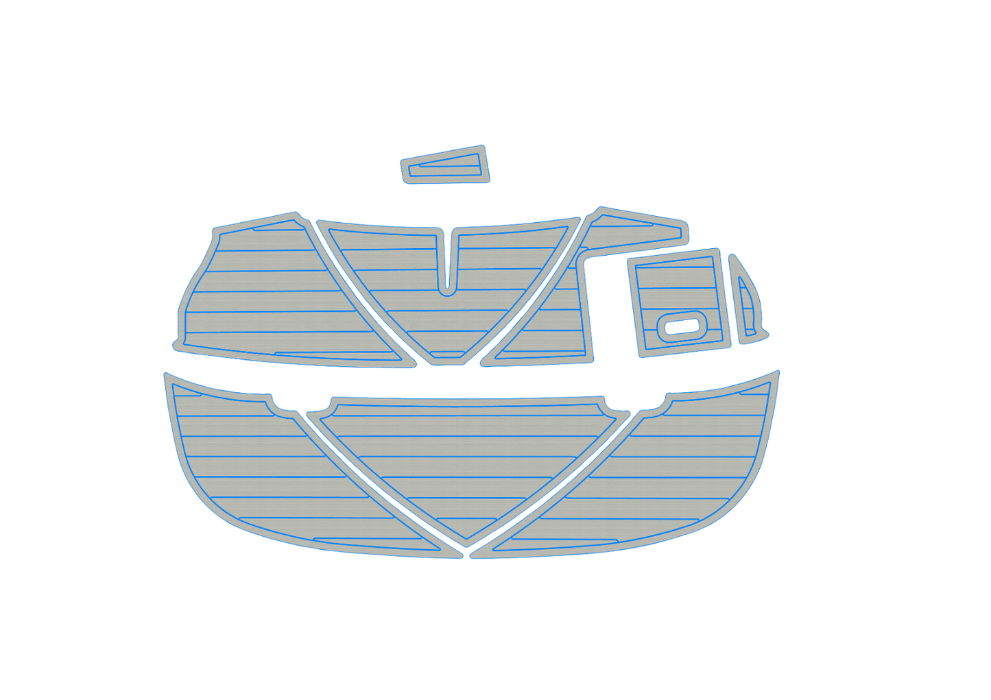 2003-2006 Bayliner 205 BR Swim platform 1/4"6mm EVA foam faux floor