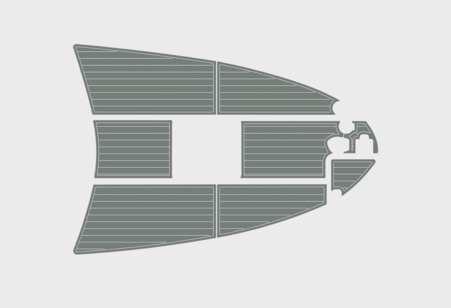 1997-2000 sea ray 270 Sundancer Bow 1/4"6mm EVA foam faux mat floor