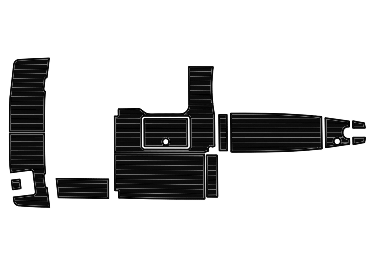 2012-2016 Bayliner 642 Cockpit Swim platform 1/4" 6mm EVA foam floor