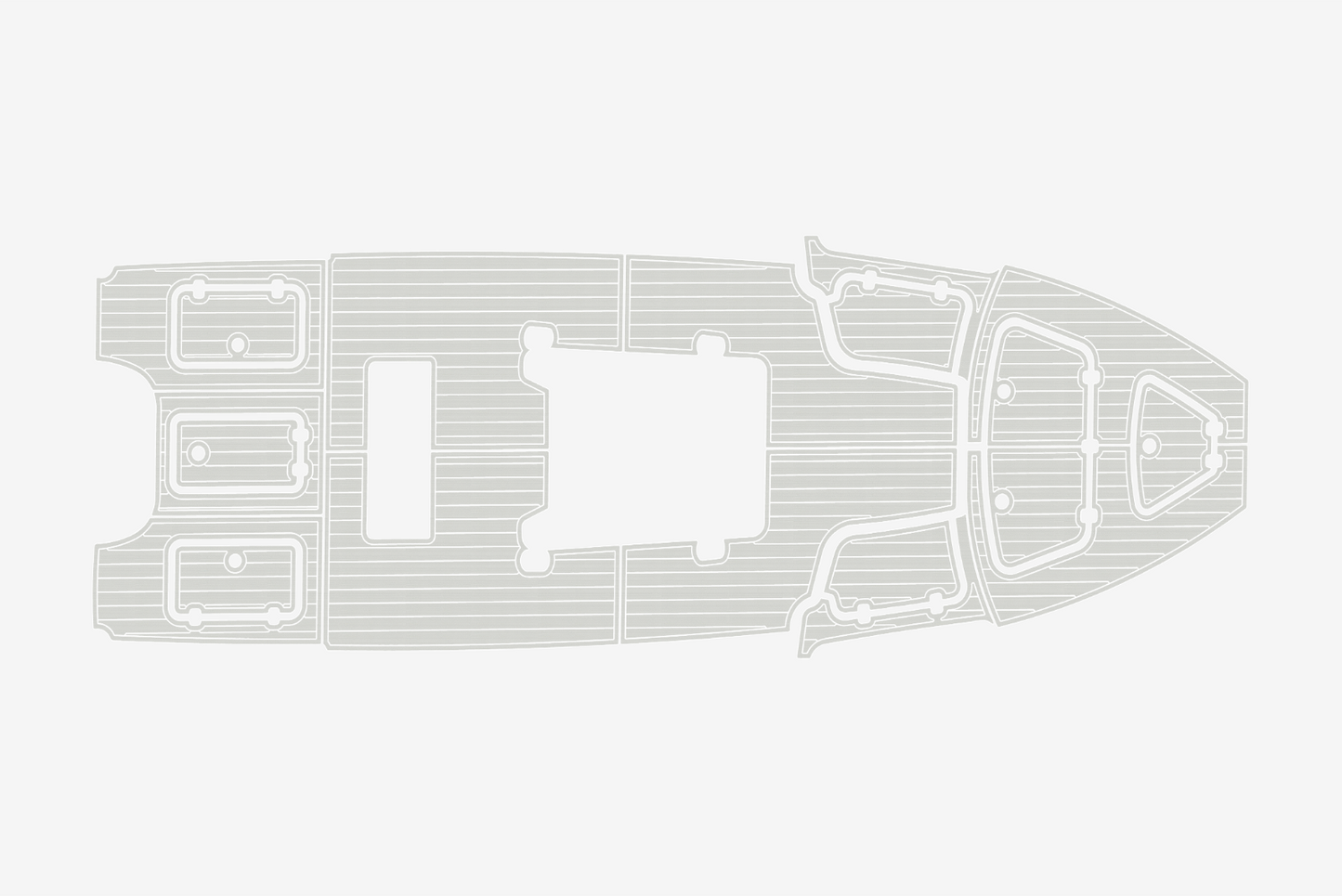 2017-2020 Gause Built Cockpit 1/4"6mm EVA Foam carpet marine MAT floor