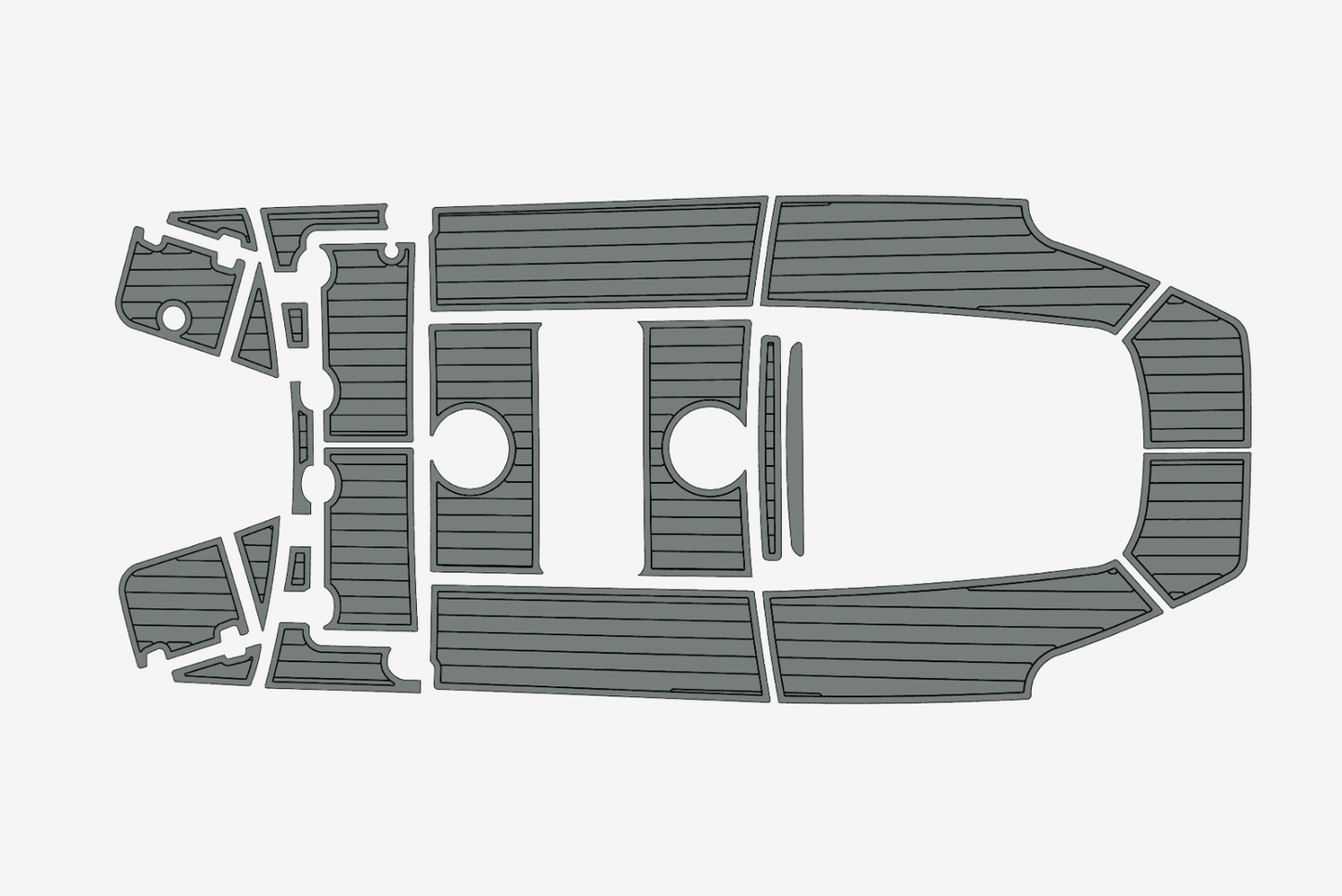 2014-2020 Boston Whaler 210 Dauntless Anti-slip Custom EVA marine deck flooring