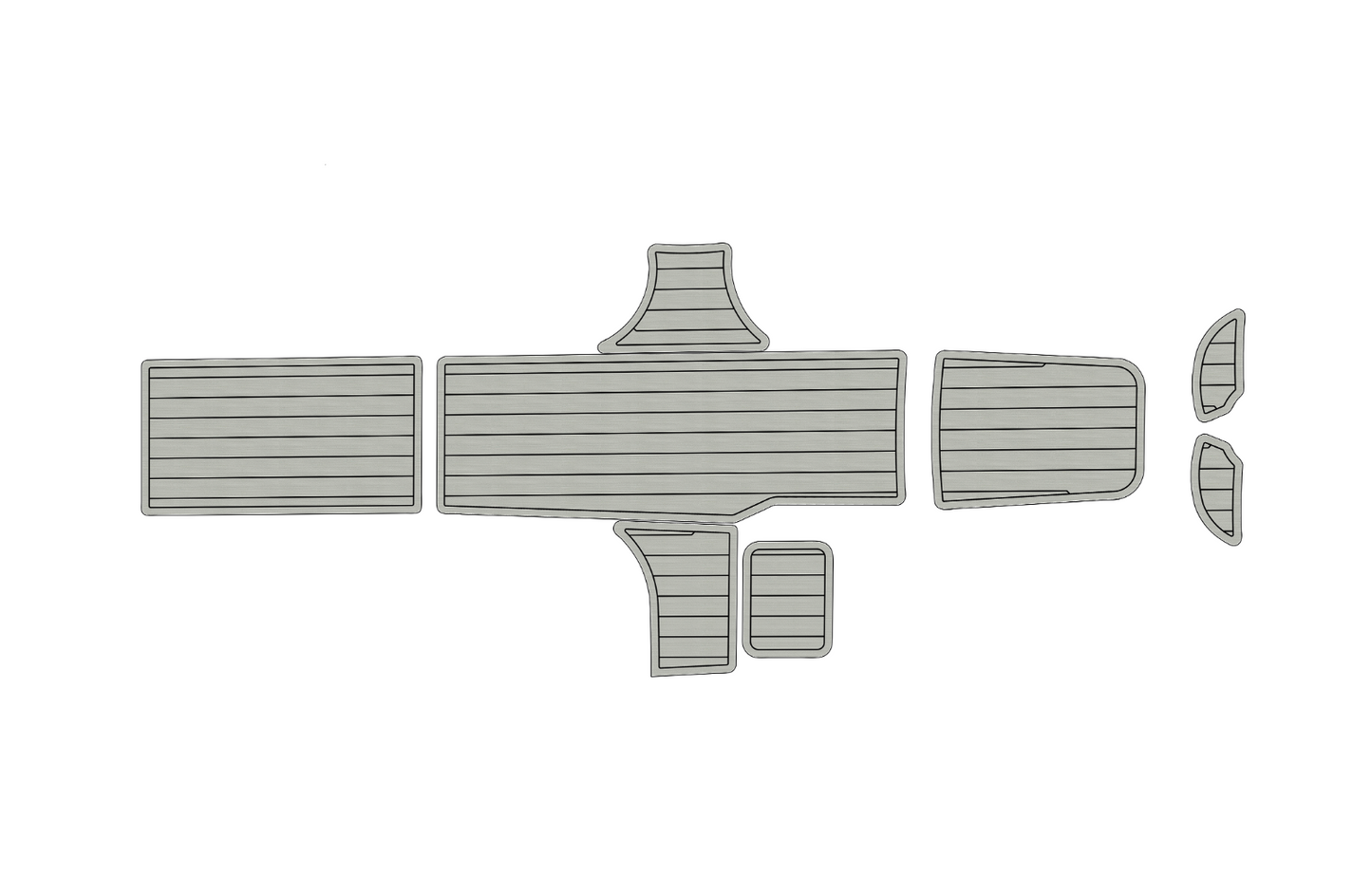 2015-2017 Bayliner Element XL Cockpit Swim platform 1/4" 6mm EVA faux teak Floor