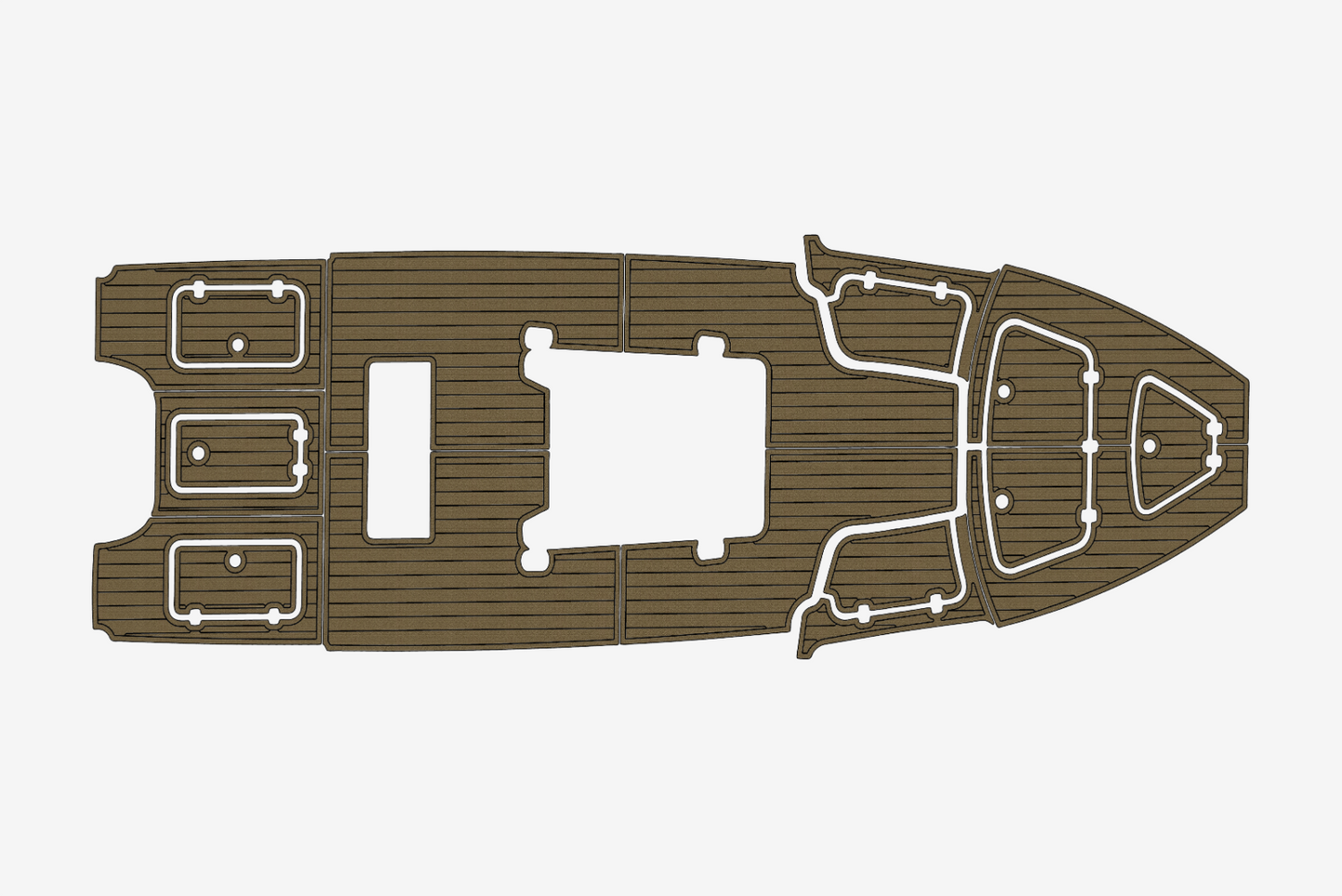 2017-2020 Gause Built Cockpit 1/4"6mm EVA Foam carpet marine MAT floor