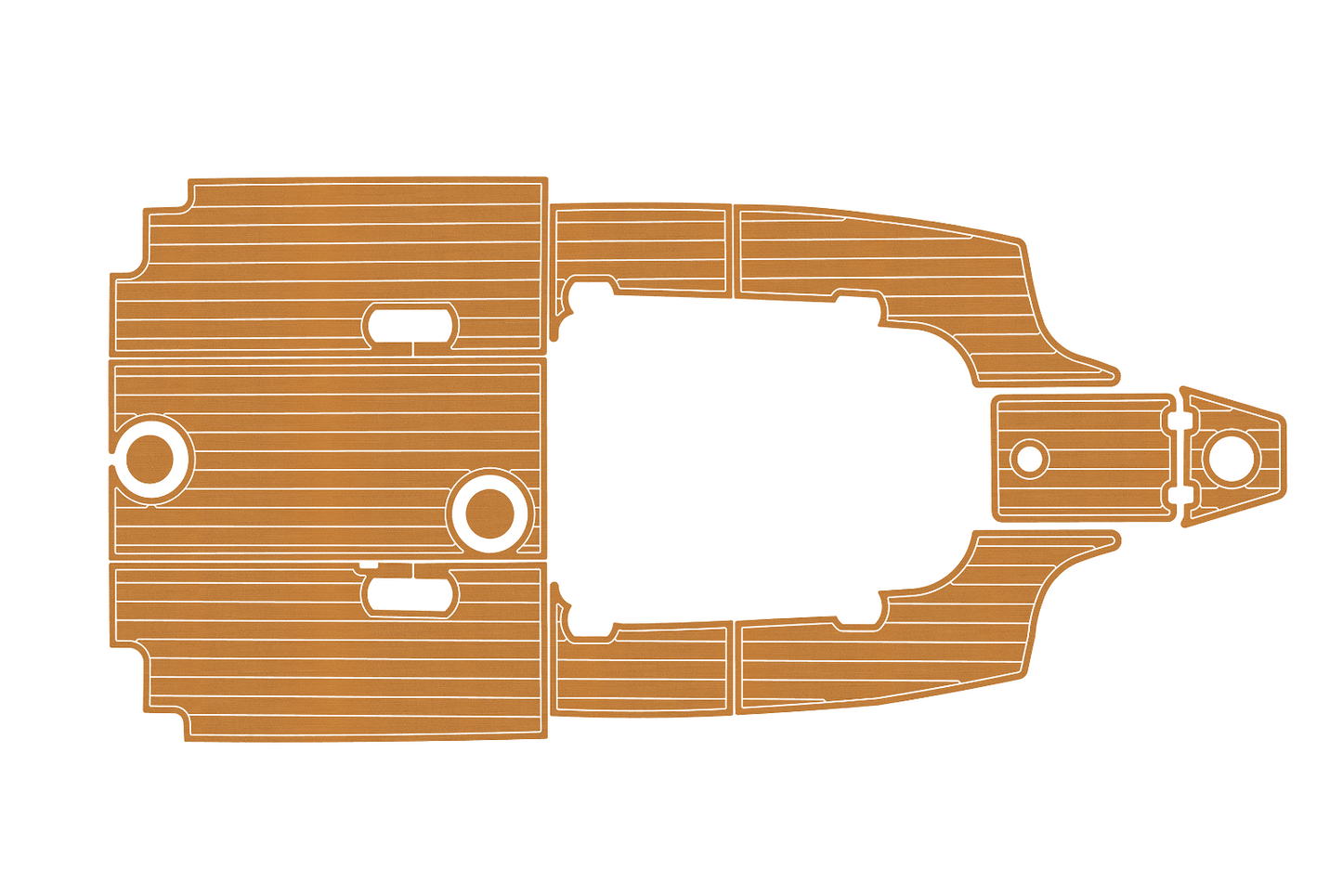 2017-2023 Sea Fox 248 commander Cockpit Swim platform 1/4"6mm EVA Fauxfoam floor
