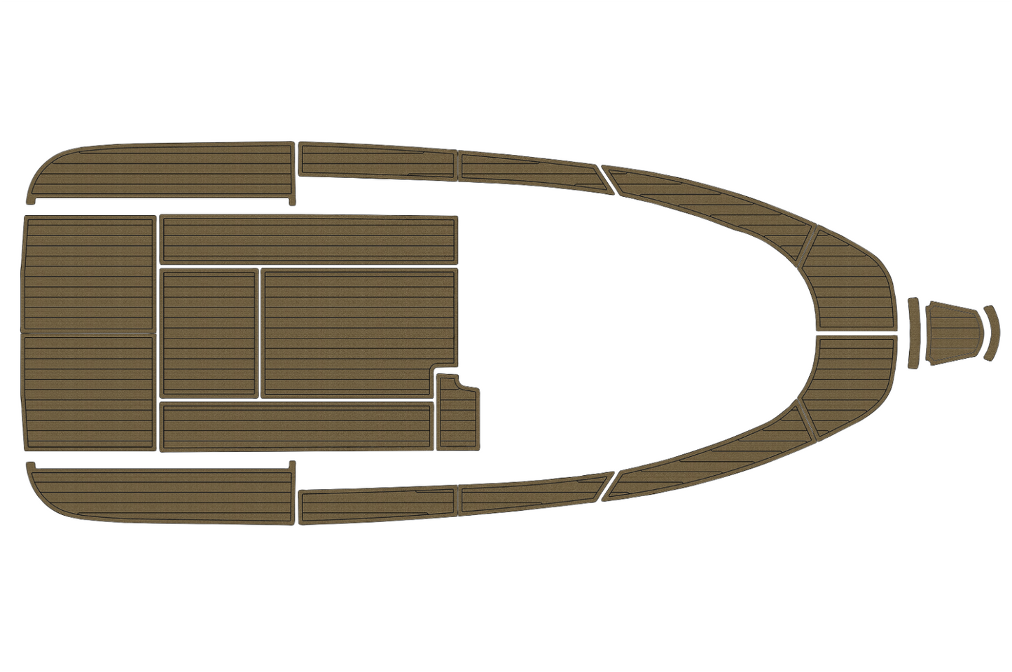 2000-2009 Aquador 25 WA Cockpit Swim platform bow 1/4"6mm EVA foam faux floor