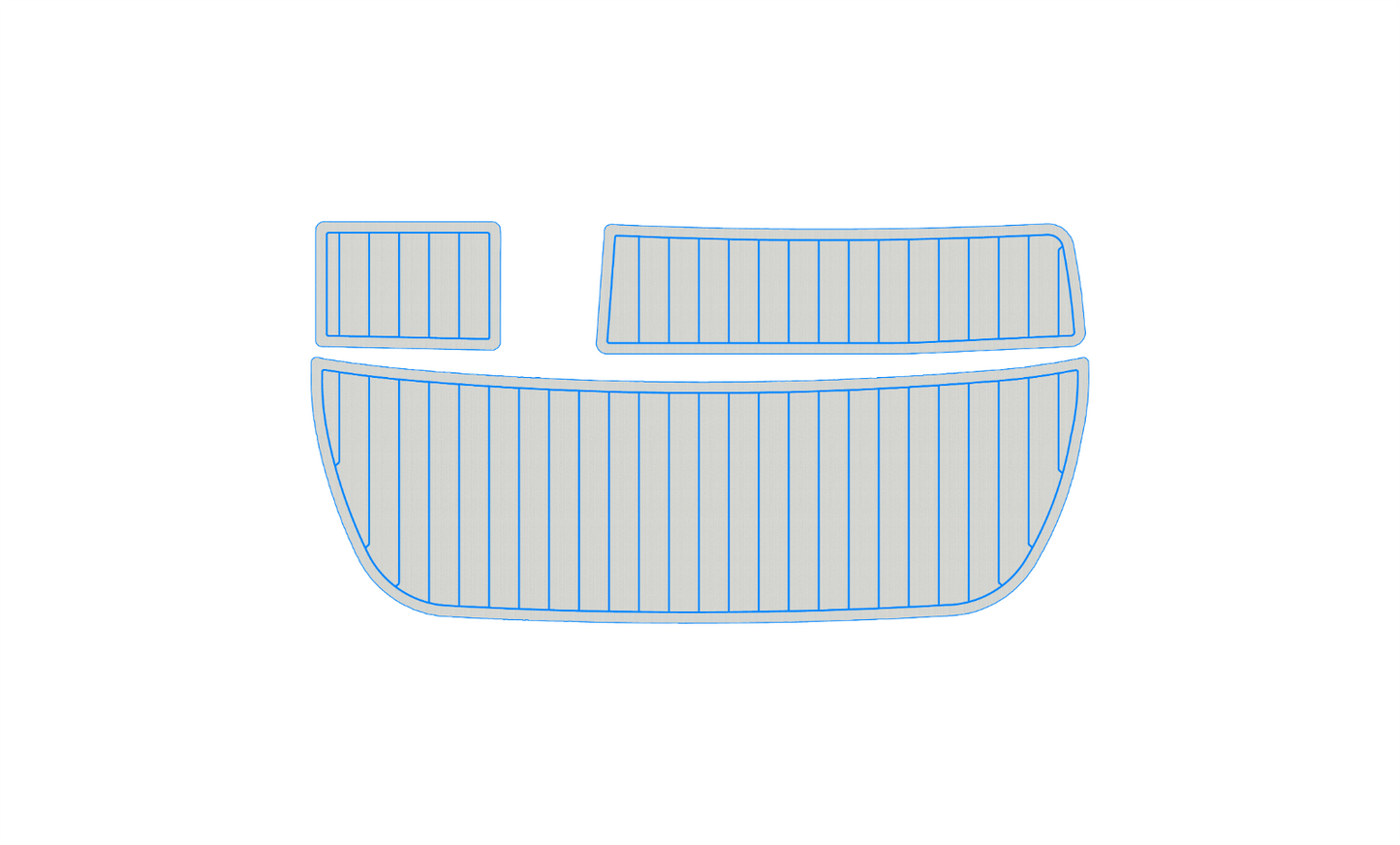 1994-2006 CROWNLINE 266 br Cockpit Swim platform 1/4"6mm EVA foam faux floor