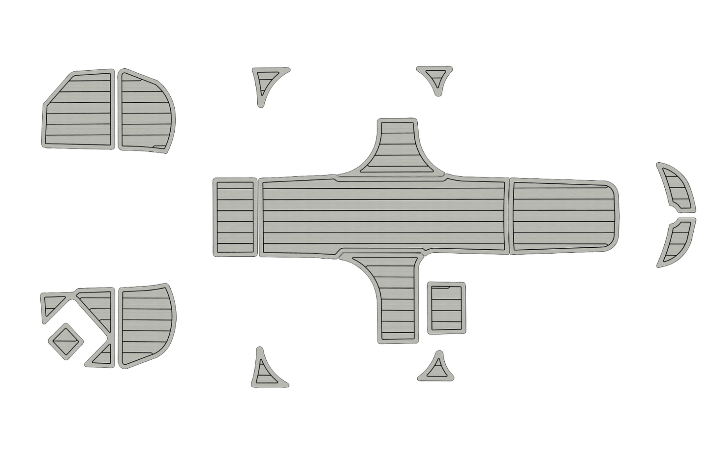 2013-2022 Bayliner element e16 Cockpit Swim platform 1/4" 6mm EVA faux mat Floor