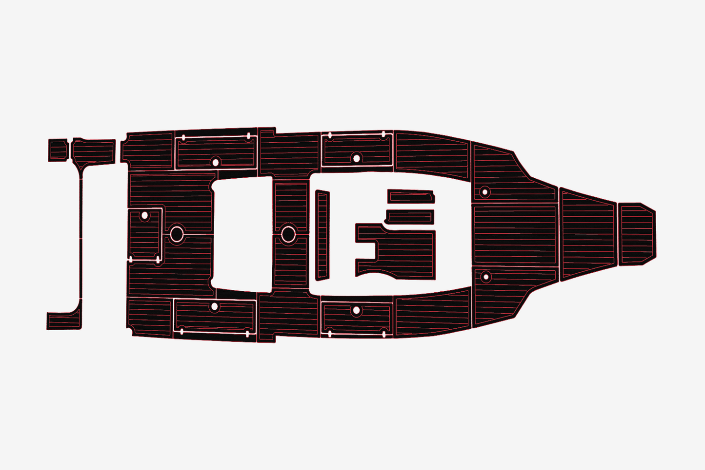 2015 Cobia 34 Cockpit Swim platform 1/4"6mm EVA Foam carpet marine floor