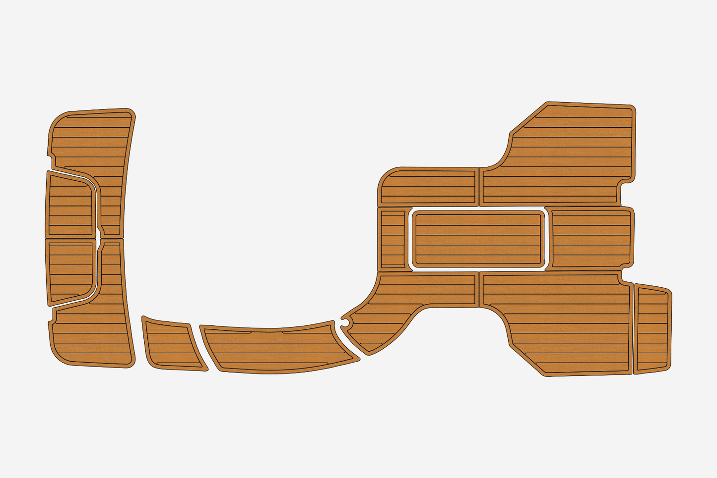2011-2016 COBALT 243 Cockpit Swim platform 1/4"6mm EVA foam faux mat floor