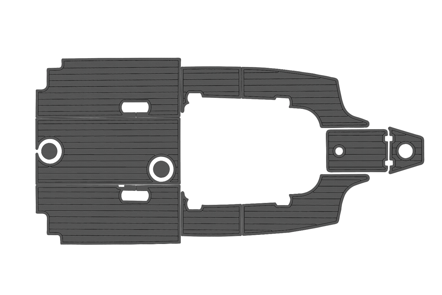 2017-2023 Sea Fox 248 commander Cockpit Swim platform 1/4"6mm EVA Fauxfoam floor