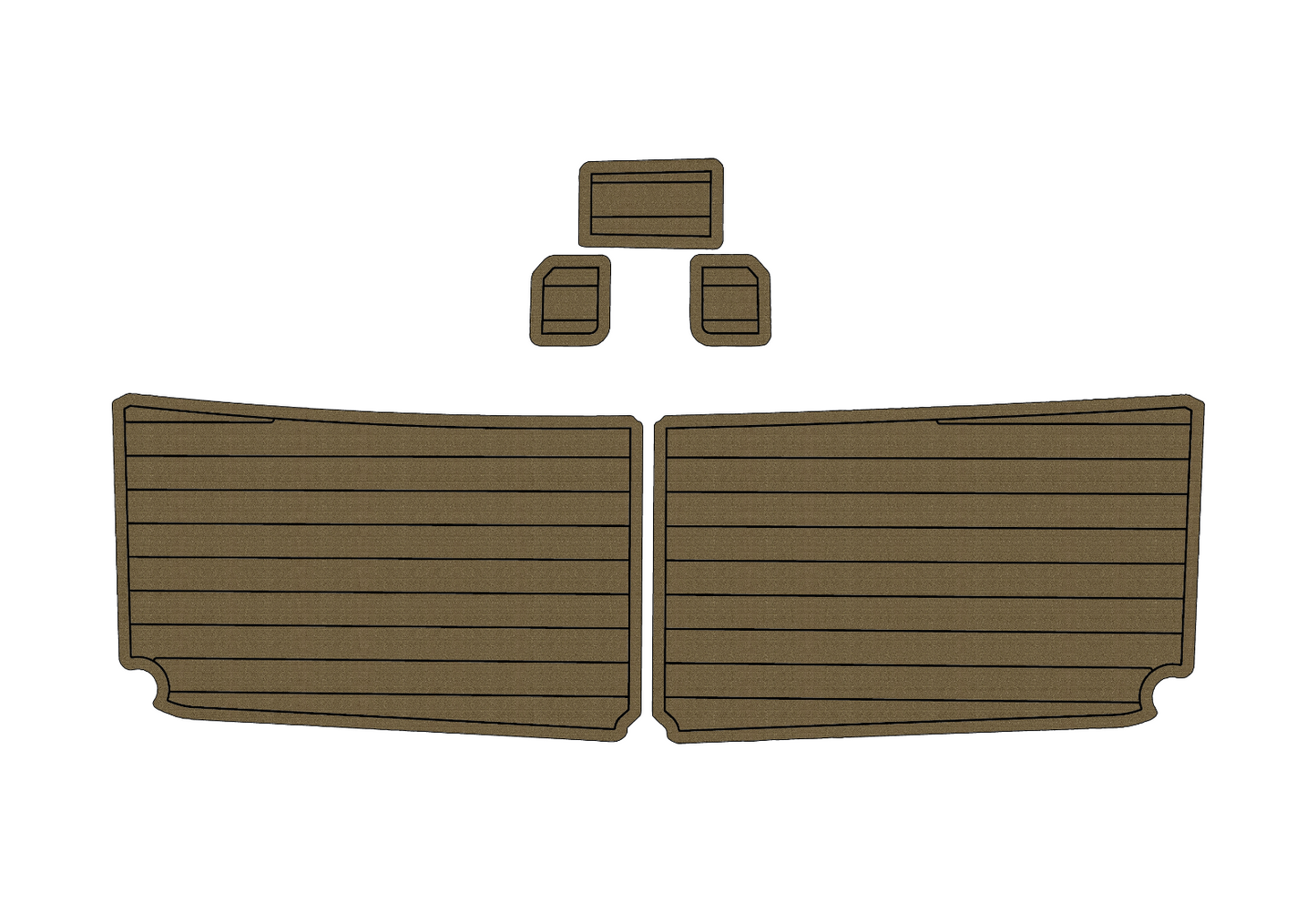 1998 Bayliner 2858 Ciera Cockpit Swim platform 1/4" 6mm EVA faux teak mat Floor