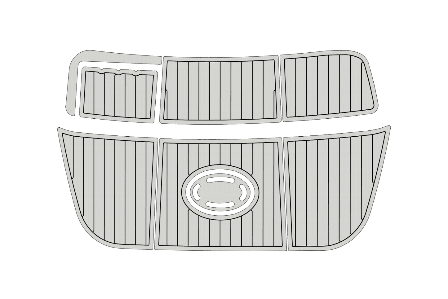 1992-2006 Crownline 225 BR SP Swim platform 1/4"6mm EVA foam faux mat floor