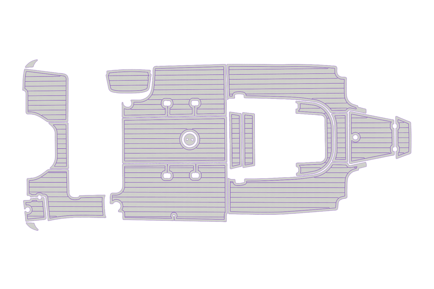 2019-2023 Robalo 242 Explorer Cockpit Swim platform 1/4"6mm EVA Faux foam floor