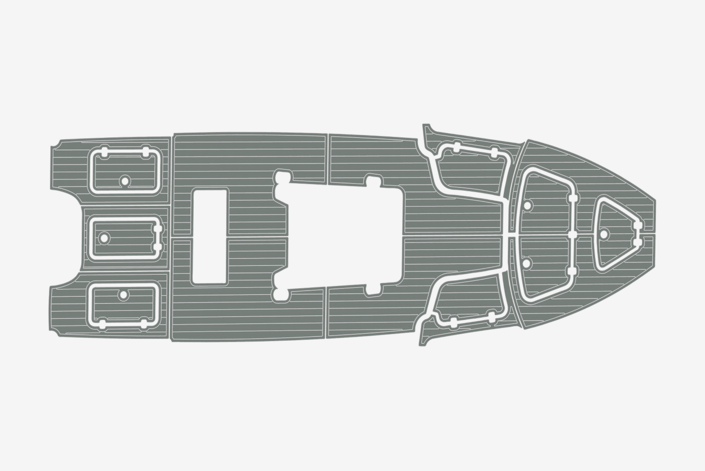 2017-2020 Gause Built Cockpit 1/4"6mm EVA Foam carpet marine MAT floor