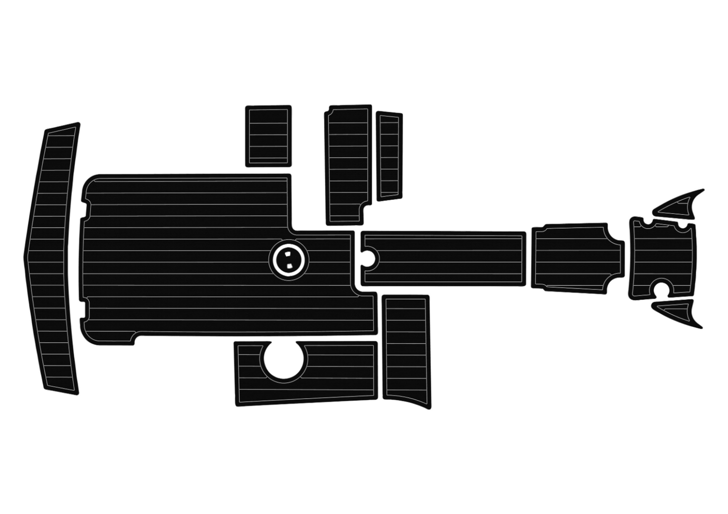 2008-2014 mastercraft x35 Cockpit Swim platform 1/4"6mm EVA Faux foam Mat floor