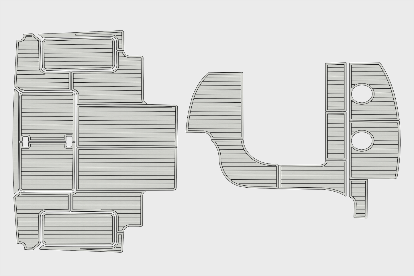 1994 Silverton 42 Sport Fish Cockpit Swim platform 1/4"6mm EVA Foam floor