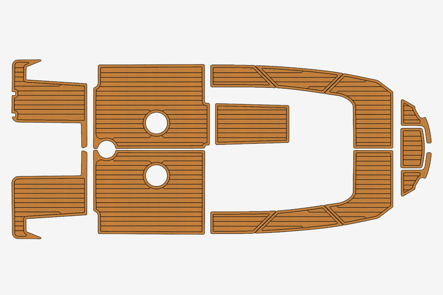 2014 Quicksilver 675 Open Marine teak deck EVA Foam Boat flooring