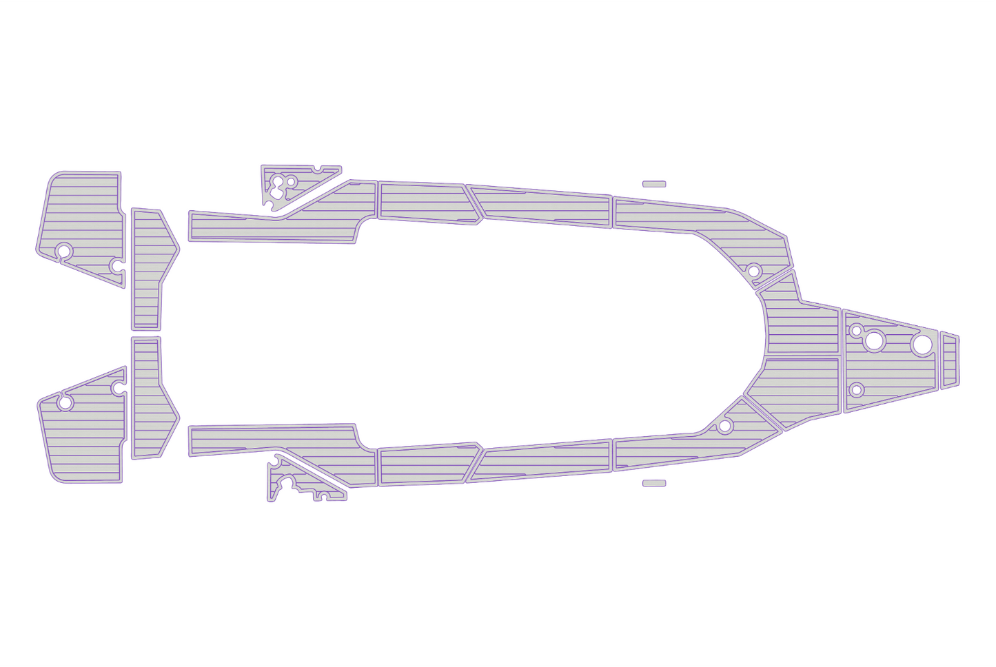 2023 Axopar 28 Cockpit Swim platform bow 1/4"6mm EVA foam faux floor